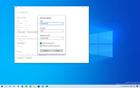 how to format hard drive windows 10